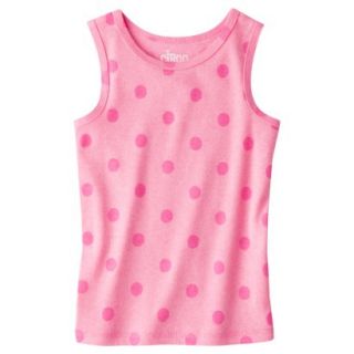 Circo Infant Toddler Girls Ribbed Polka Dot Tank Top   Dazzle Pink 3T