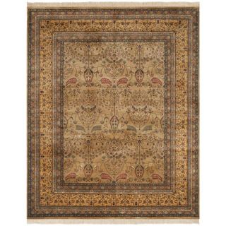 Safavieh Hand knotted Ganges River Camel/ Gold Wool Rug (6 X 9)