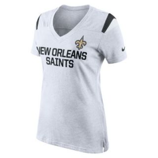 Nike Fan (NFL New Orleans Saints) Womens Top   White