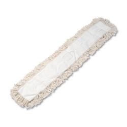 Unisan 48 inch Industrial Dust Mop Head (WhiteFour ply, cut endLaunder in mesh bagKeyhole style, half tie synthetic backing dries fastHandle/frame sold separatelyRetail packaged/UPC codedMaterials CottonDimensions 48 inches long x 5 inches deep )