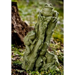 Campania International Tree Frogs Garden Statue   A 481   NATURAL