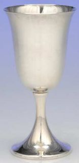 Preisner 4 (Sterling, Hollowware) Water Goblet   Sterling, Hollowware Only, Plai