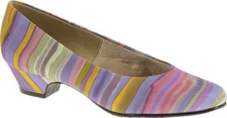 Womens Soft Style Angel II   Purple Small Stripe Casual Shoes