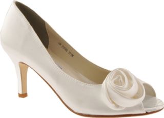 Womens Touch Ups Dakin   White Satin Ornamented Shoes