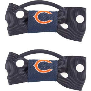 Chicago Bears Little Earth Bow Pigtail Holders