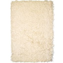 Hand tufted Ivory Ultra Plush Shag Rug (5 X 73) (ivoryPattern ShagMeasures 1.5 inches thickTip We recommend the use of a non skid pad to keep the rug in place on smooth surfaces.All rug sizes are approximate. Due to the difference of monitor colors, som