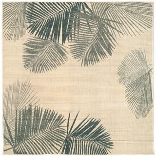 Leaves Silver/ Ivory Outdoor Rug (710 Sq)