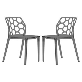 Cove Transparent Black Acrylic Modern Dining Chair (set Of 2)