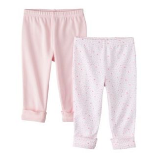 PRECIOUS FIRSTSMade by Carters Newborn Girls 2 Pack Pant   Pink 3 M