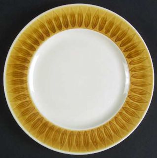 Franciscan Topaz Salad Plate, Fine China Dinnerware   Embossed Ovals On Tan Rim,