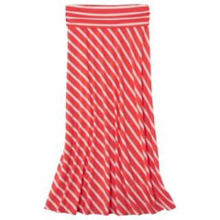 Mossimo Supply Co. Juniors Fold Over Maxi Skirt   Bright Coral XS(1)
