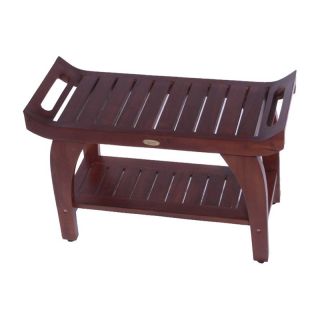 Decoteak Tranquility Teak 30 in. Asia Bench with Lift Aide Arms Multicolor  