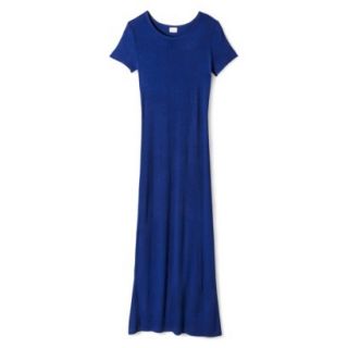 Merona Womens Knit T Shirt Maxi Dress   Waterloo Blue   M