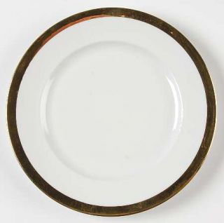 Royal Worcester Lustre Gold Salad Plate, Fine China Dinnerware   Goldware, Heavy