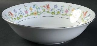 Crown Ming Susan 9 Round Vegetable Bowl, Fine China Dinnerware   Multicolor Flo