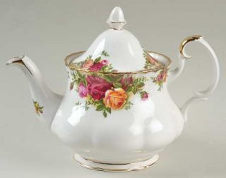 Royal Albert Old Country Roses Mini Teapot & Lid, Fine China Dinnerware   Montro