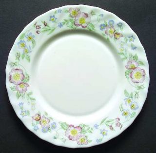Arcopal Champetre Salad Plate, Fine China Dinnerware   Pink & Blue Flowers, Scal