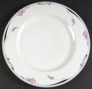 Studio Nova Fleur 12 Chop Plate/Round Platter, Fine China Dinnerware   Pink & B