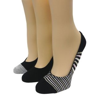 3 pk. Liner Socks, Black, Womens