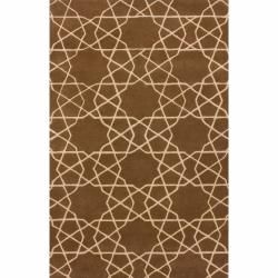 Nuloom Handmade Marrakesh Trellis Brown Wool Rug (5 X 8) (NaturalPattern ContemporaryTip We recommend the use of a non skid pad to keep the rug in place on smooth surfaces.All rug sizes are approximate. Due to the difference of monitor colors, some rug 
