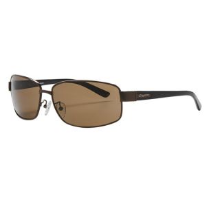 Coyote Eyewear PZG 01 Sunglasses   Polarized  Glass Lenses   DARK BROWN/B 15 ( )