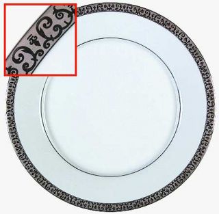 Royal Gallery Platinum Buffet Dinner Plate, Fine China Dinnerware   Platinum Enc