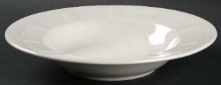 Mikasa Radiance Large Rim Soup Bowl, Fine China Dinnerware   Stoneware,White,Emb