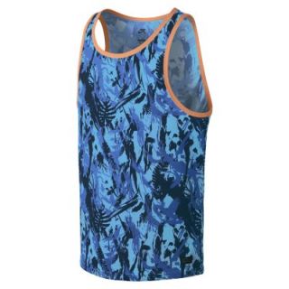 Nike SB Lizard Camo Dri FIT Sleeveless Mens Shirt   Vivid Blue