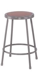 24 inch Fixed height Nps Round Steel And Hardboard Seat Stool