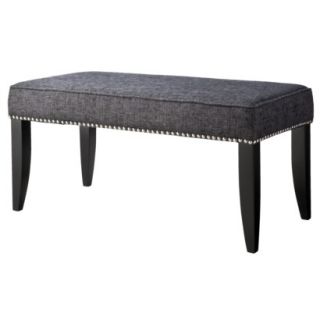Bench Nailbutton End of Bed Bench   Charcoal