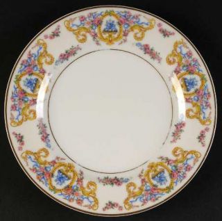 Haviland Renaissance (Urns Of Flowers) Salad Plate, Fine China Dinnerware   H&Co