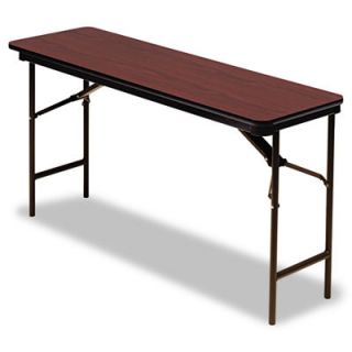 Iceberg Enterprises Premium Wood Laminate Folding Table, Rectangular, 60W X 1