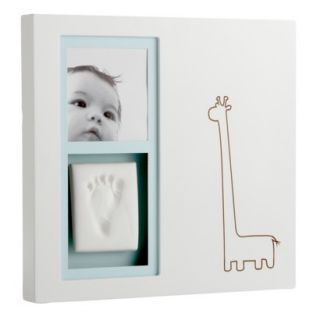 Pearhead White Modern Babyprints Wall Frame
