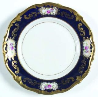 Reichenbach 8159k Bread & Butter Plate, Fine China Dinnerware   Cobalt Blue Bord