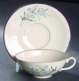 Fleetwood Fle5 (Left Side Decal) Flat Cup & Saucer Set, Fine China Dinnerware  