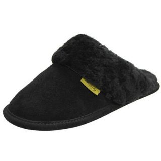 Womens Brumby Shearling Scuff Slippers   Black 7.0