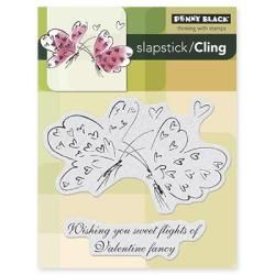 Penny Black Cling Rubber Stamp 4 X5.25 Sheet  Valentine Dance