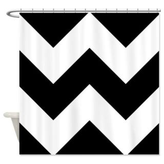  chevron Black stripes Shower Curtain  Use code FREECART at Checkout