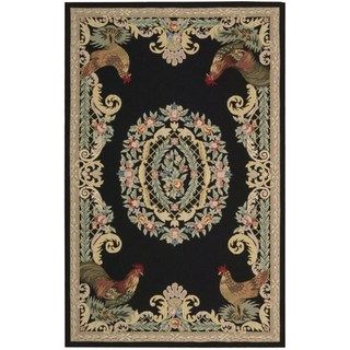 Nourison Country Heritage Black Rug (2 X 4)