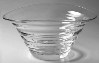 Portmeirion Sophie Conran Salad Bowl   Clear,Undecorated,Rippled Bowl,No Trim