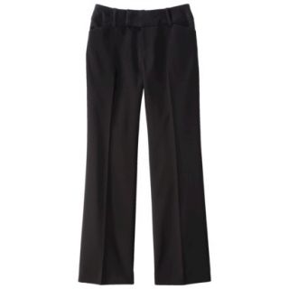 Merona Womens Doubleweave Flare Pant   (Curvy Fit)   Black   8 Short