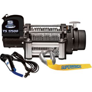 Tiger Shark 12 Volt DC Winch with Remote   17,500 Lb. Capacity, 6.5 HP, Model#