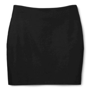 Merona Womens Woven Mini Skirt   Black   6