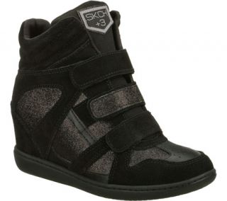 Womens Skechers SKCH Plus 3 Sparkler   Black Casual Shoes