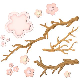 Spellbinders Shapeabilities Dies cherry Blossoms