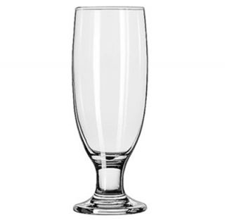 Libbey Glass 12 oz Embassy Beer Pilsner Glass   Safedge Rim & Foot