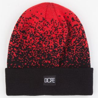 Speckled Cuff Beanie Red One Size For Men 234193300