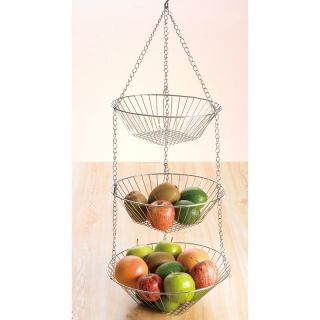 Creative Home Chrome Works 3 Tiered Hanging Baskets Multicolor   73100R