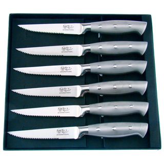 Hen and Rooster 6 piece Stainless Steel Steak Knife Set