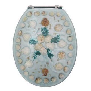 Trimmer Sand and Shells Toilet Seat Cover   Blue
